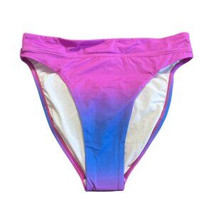 NEW PilyQ Ombre High Waisted Bikini Bottom Sz. L